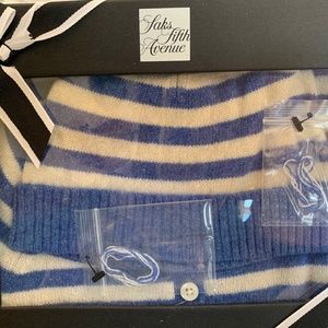 Cashmere infant cardigan & cap